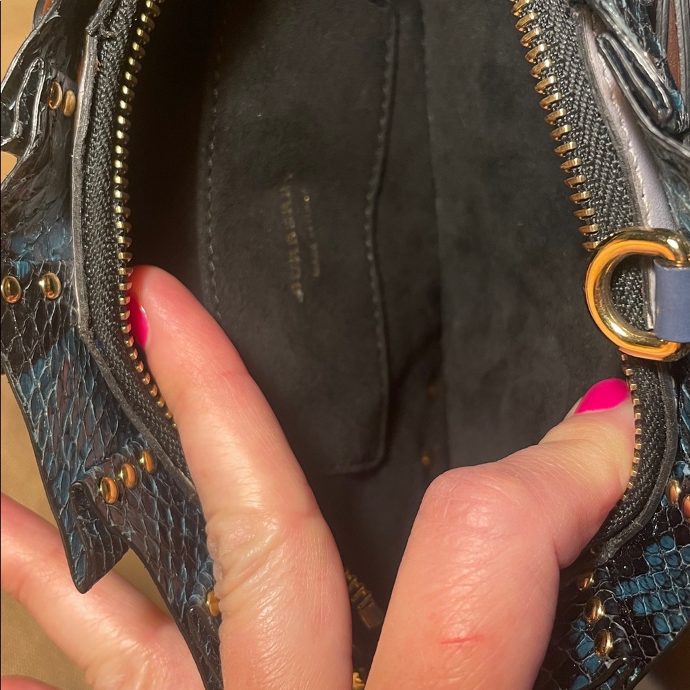 NO TOUCHY SOLD Burberry Beasts Exotic Snakeskin Studs Rivets Fish - Picture 9 of 15